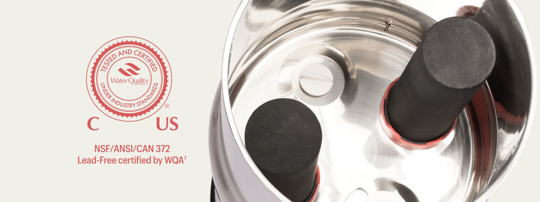 BOROUX California Compliant Black Filters are now NSF/ANSI/CAN 372 certified