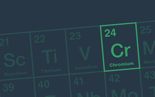 Periodic table featuring Chromium as the main element