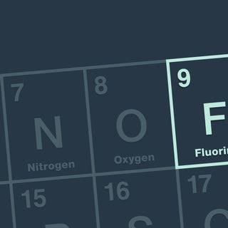 Elemental table highlighting fluorine