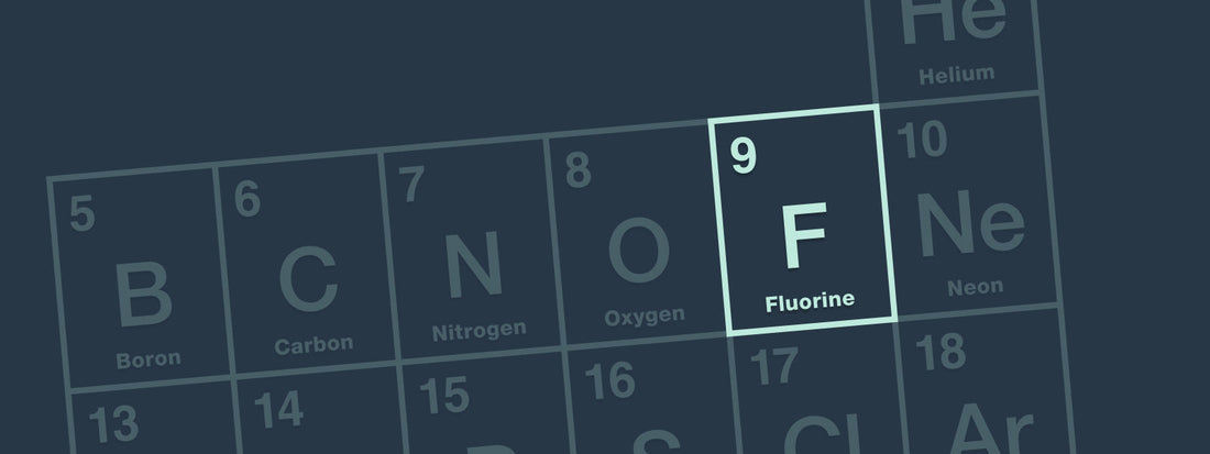 Elemental table highlighting fluorine