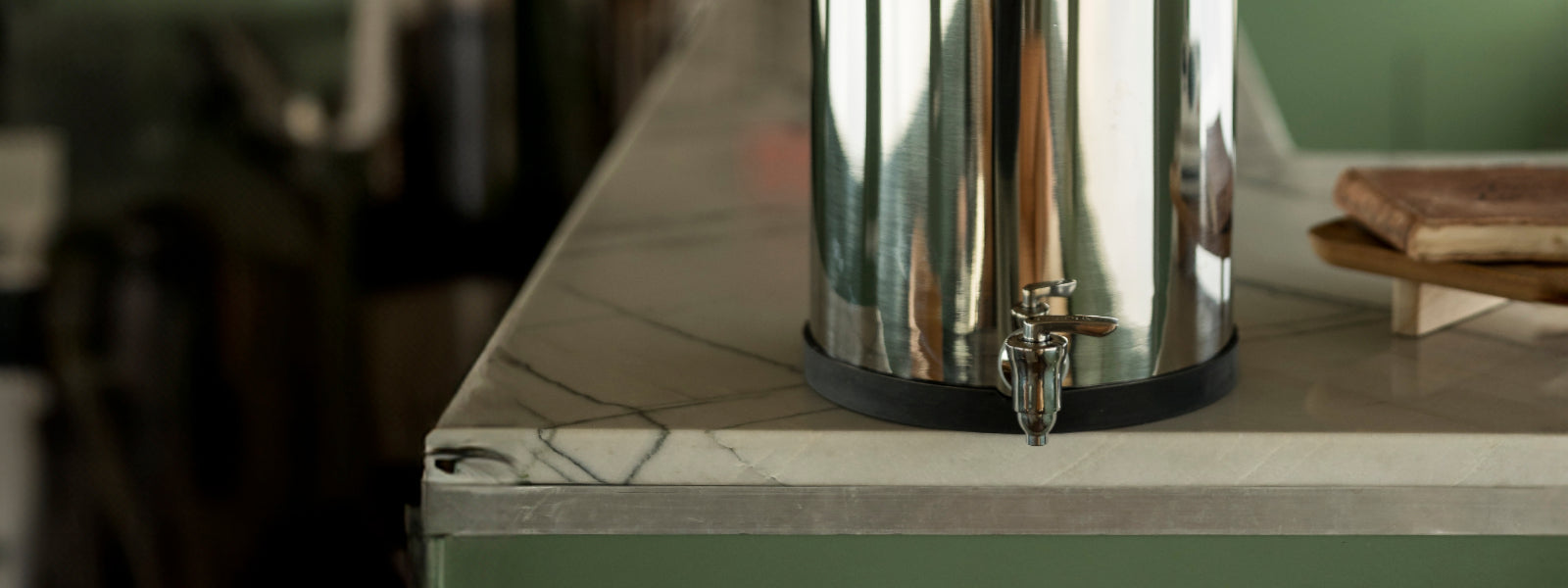 BOROUX water filter system on countertop