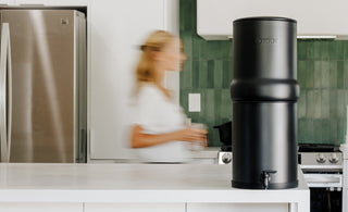 BOROUX legacy water filtration system in a kitchen ready to filter tap water.