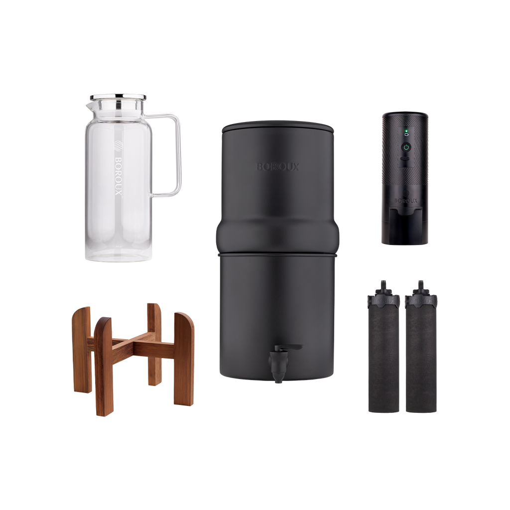1.8-Gallon Wood Stand Holiday Bundle