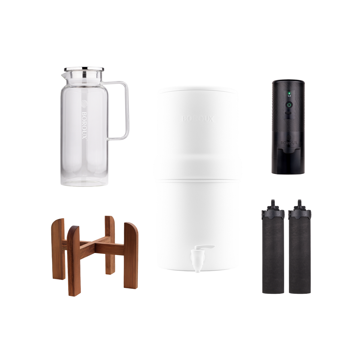1.8-Gallon Wood Stand Holiday Bundle