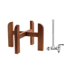 1.8-Gallon Wood Stand and Water Level Spigot Bundle