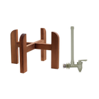 1.8-Gallon Wood Stand and Water Level Spigot Bundle