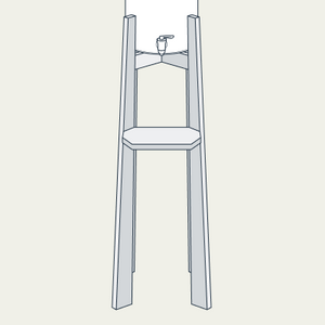 Wood Floor Stand