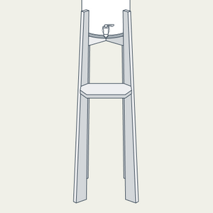 Legacy Teak wood floor stand