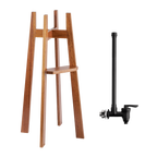3-Gallon Wood Floor Stand and Water Level Spigot Bundle