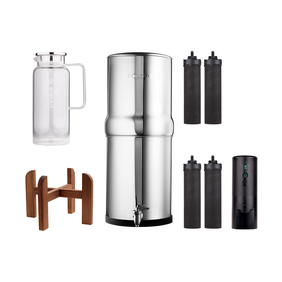 3-Gallon Wood Stand Holiday Bundle