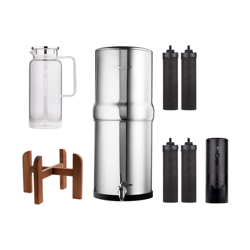 3-Gallon Wood Stand Holiday Bundle