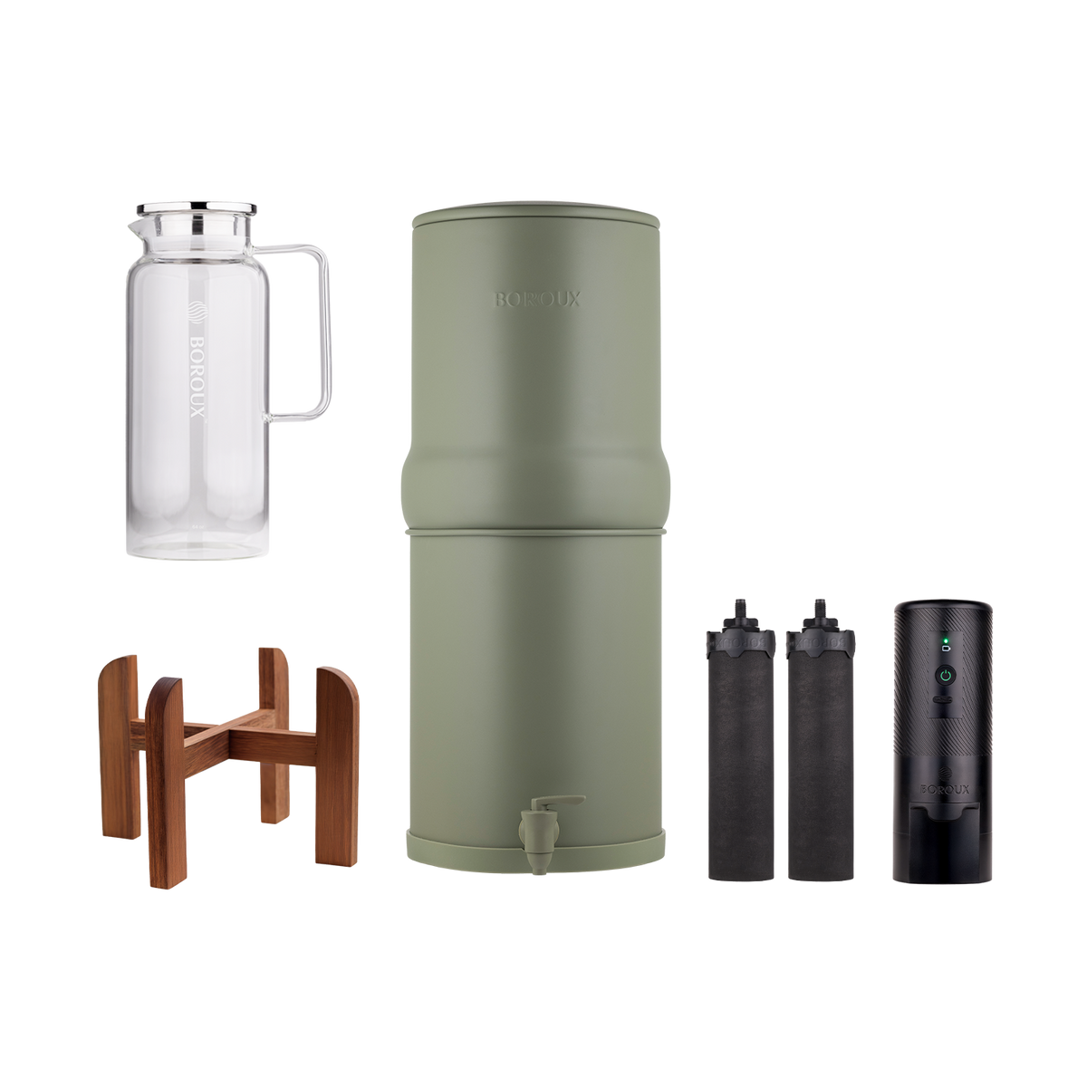 3-Gallon Wood Stand Holiday Bundle