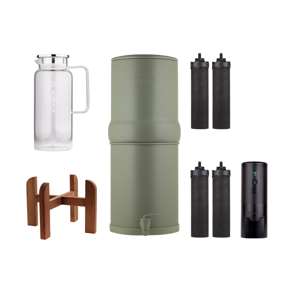3-Gallon Wood Stand Holiday Bundle