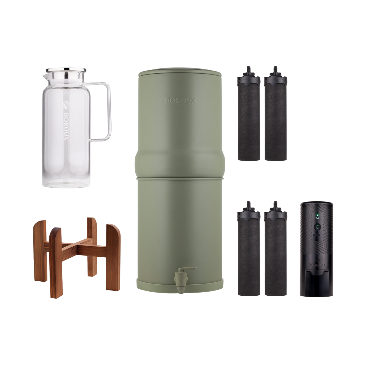 3-Gallon Wood Stand Holiday Bundle