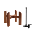 3-Gallon Wood Stand and Water Level Spigot Bundle