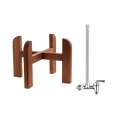 3-Gallon Wood Stand and Water Level Spigot Bundle