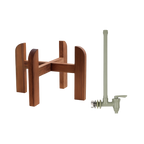 3-Gallon Wood Stand and Water Level Spigot Bundle