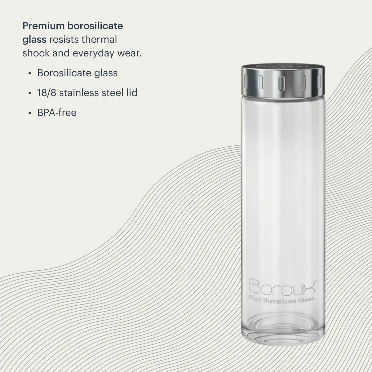 Glass Water Bottle
