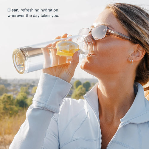 Glass Water Bottle - 16.9 fl oz