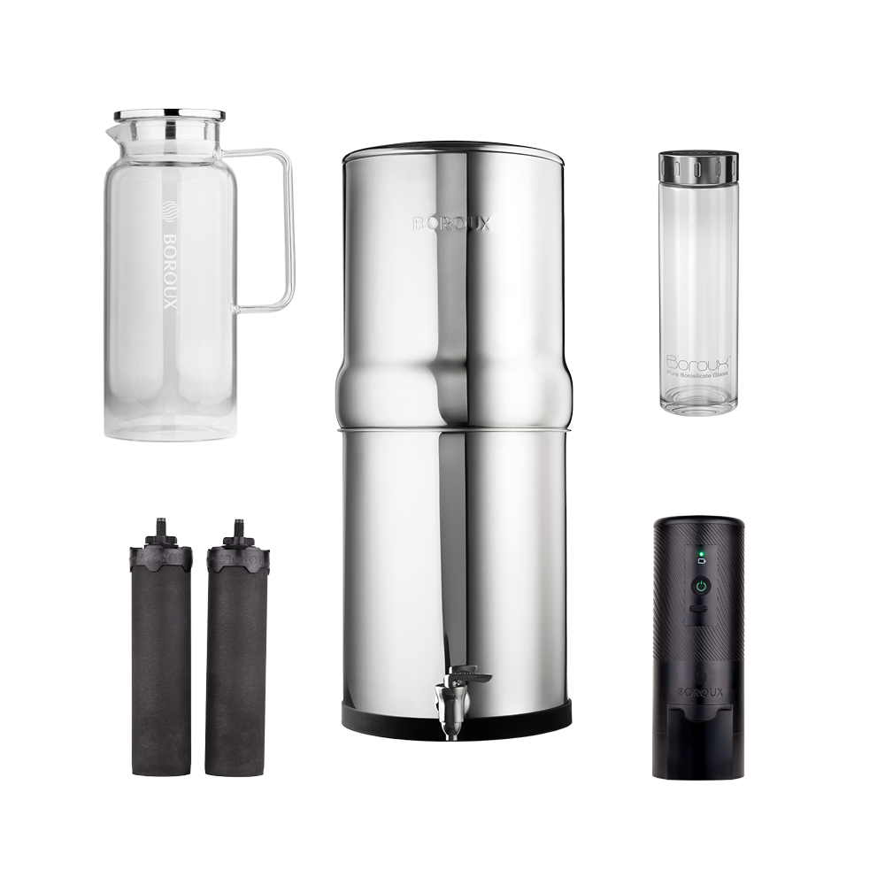 BOROUX 3-Gallon Water Filter Summer Bundle
