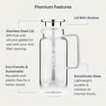 Glass Pitcher - 64 oz