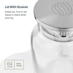 Glass Pitcher - 64 oz