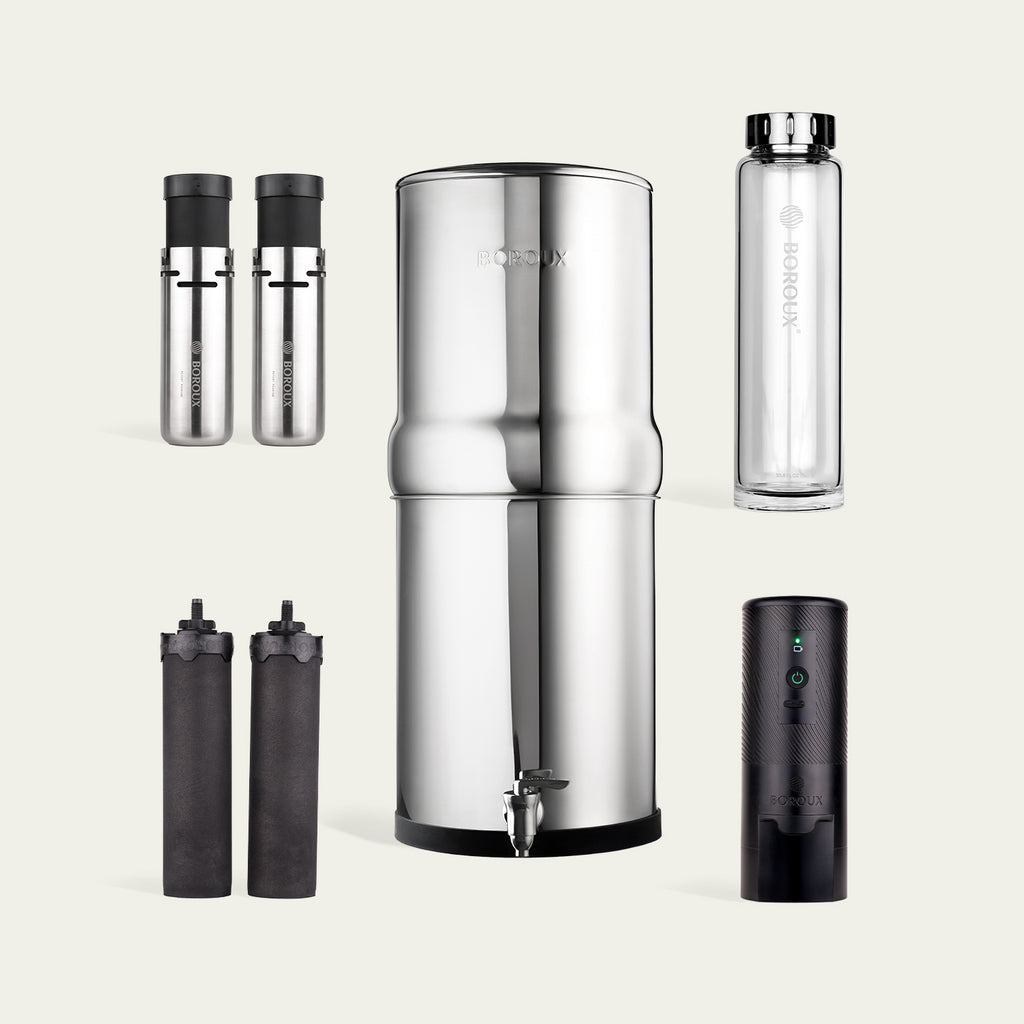 BOROUX 3-Gallon Water Filter System Bundle - National Hydration Day Sale