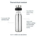 Glass Water Bottle with Bottle Sleeve - 16 oz