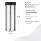 Glass Water Bottle with Bottle Sleeve - 16 oz