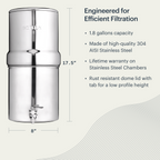 BOROUX 1.8-Gallon Water Filter System Bundle - National Hydration Day Sale