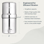 BOROUX Water Filter System (California Compliant)