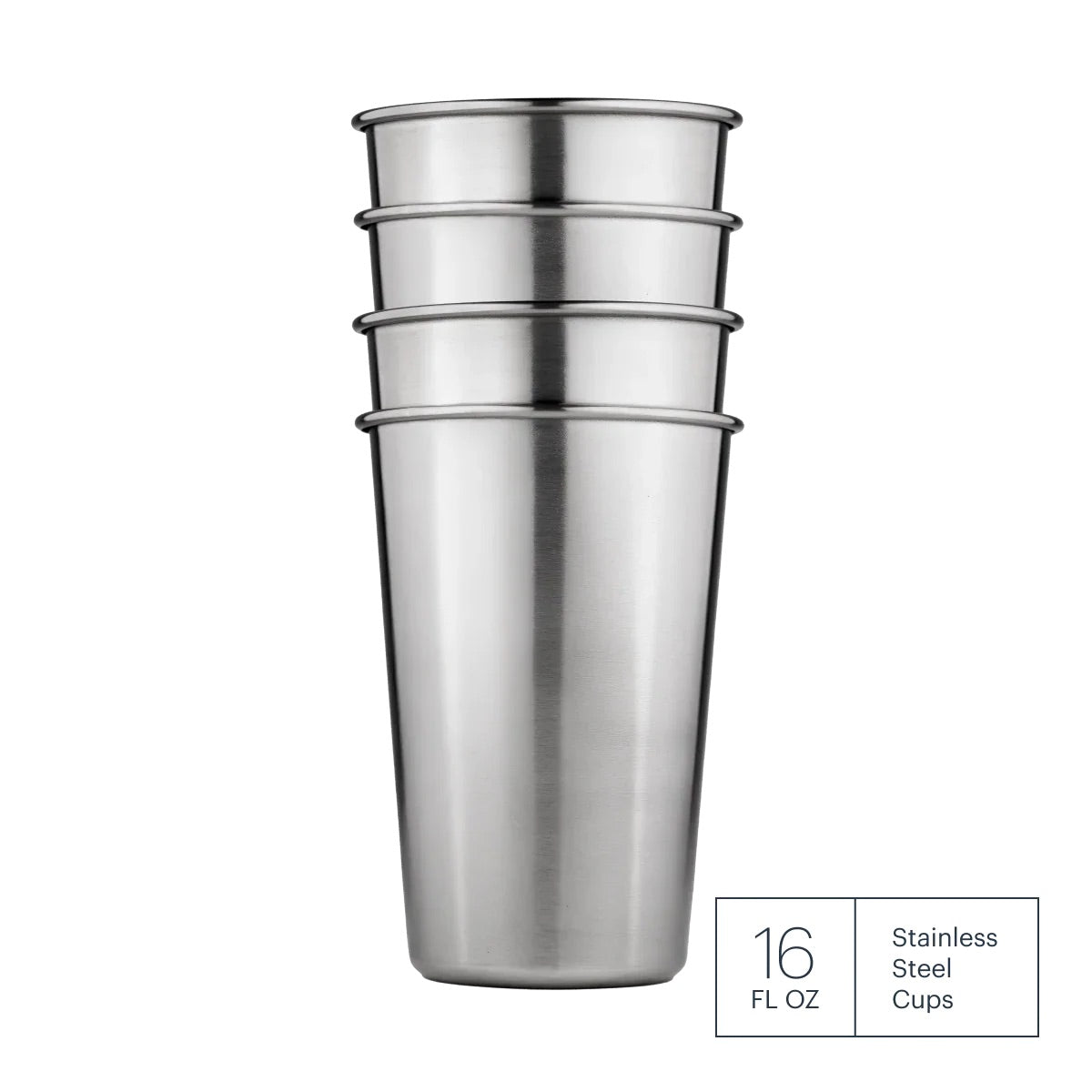 Stainless Steel Cups- 16 oz