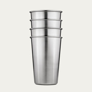 Stainless Steel Cups, Set of 4