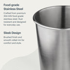Stainless Steel Cups- 16 oz