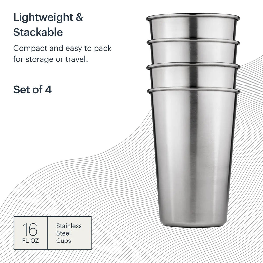 Stainless Steel Cups- 16 oz