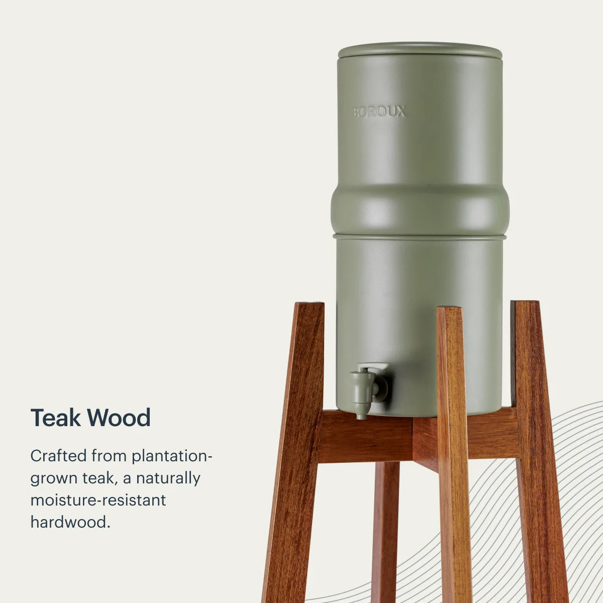 Teak Wood Floor Stand