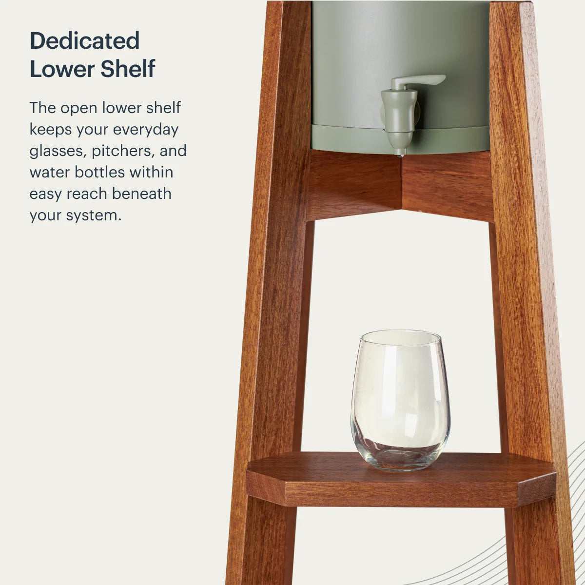 Teak Wood Floor Stand