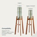 Teak Wood Floor Stand