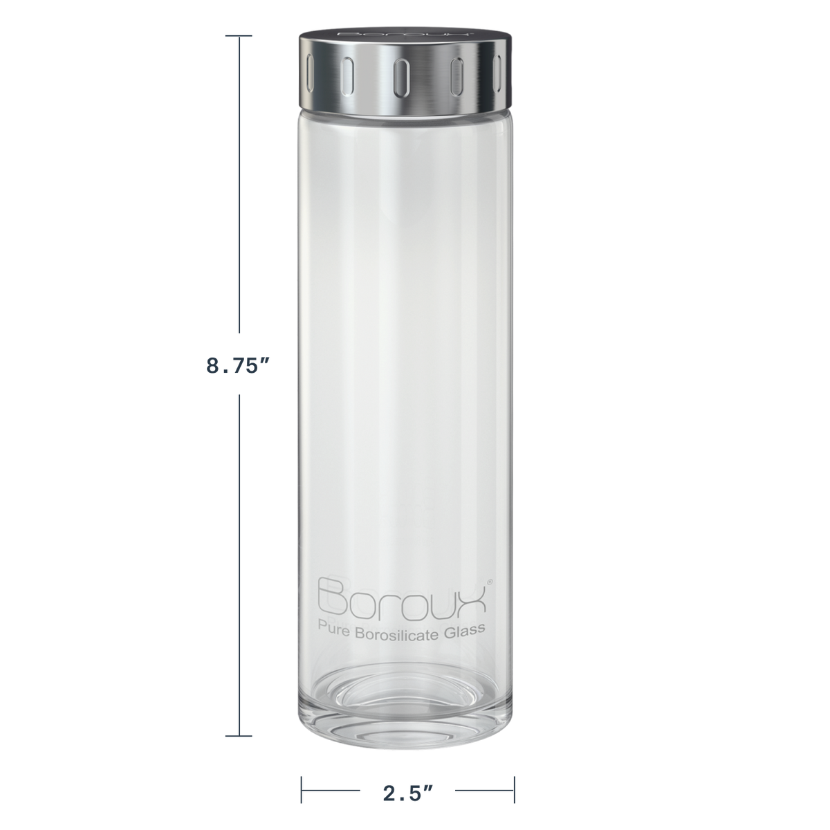 Glass Water Bottle - 16.9 fl oz – BOROUX